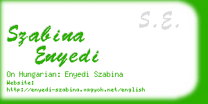 szabina enyedi business card
